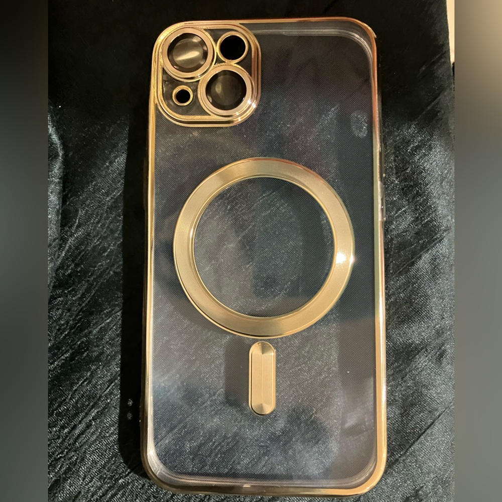IPHONE 13 CASE GOLD CLEAR